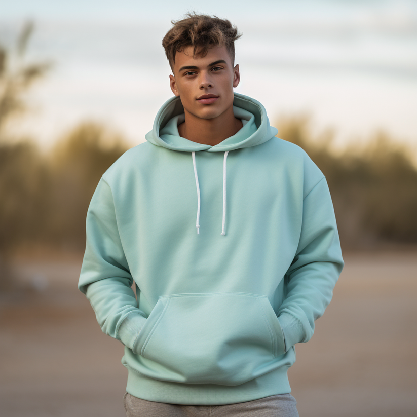 MINT GREEN HOODIE – FAME OF GOD